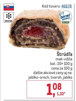 Štrúdľa mak-višňa