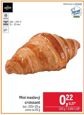 Mini maslový croissant