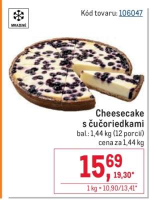 Cheesecake s čučoriedkami
