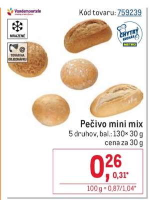 Pečivo mini mix