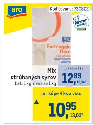 Mix strúhaných syrov