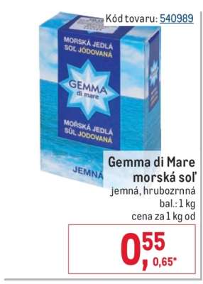 Gemma di mare morská soľ