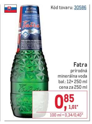 FATRA Prírodná minerálna voda
