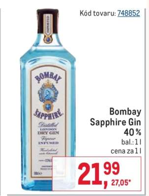 Bombay Sapphire Gin 40 %