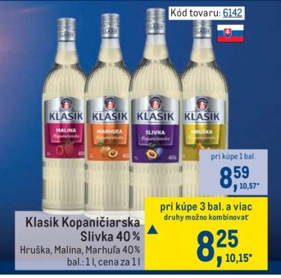 Klasik Kopaničiarska Slivka 40 %