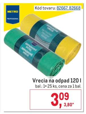 Vrecia na odpad 120 l