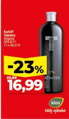 Karloff Tatratea Originál 52% 0,7 l