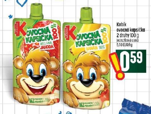 Kubík ovocná kapsička