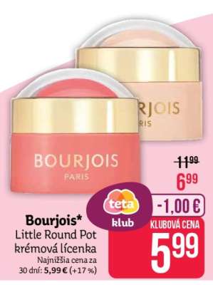 Bourjois* Little Round Pot krémová lícenka