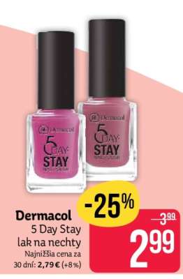 Dermacol 5 Day Stay lak na nechty