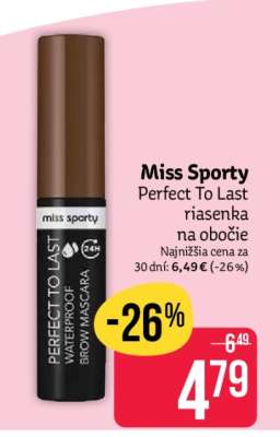 Miss Sporty Perfect to Last riasenka na obočie