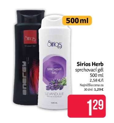 Sirios Herb sprchovací gél