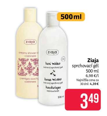 Ziaja sprchovací gél 500 ml