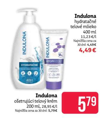 Indulona ošetrujúci telový krém