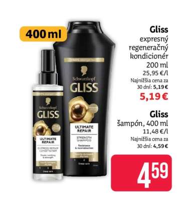 Gliss šampón 400 ml