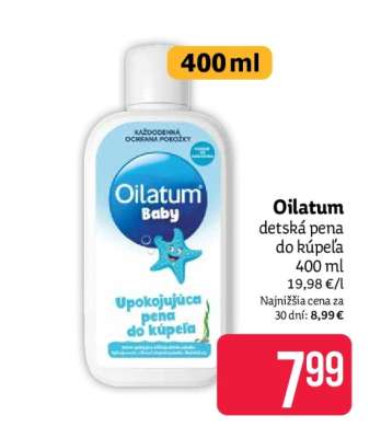 Oilatum detská pena do kúpeľa 400 ml