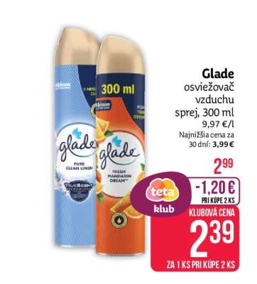 Glade osviežovač vzduchu sprej, 300 ml