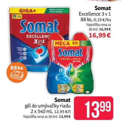 SOMAT Gél do umývačky riadu