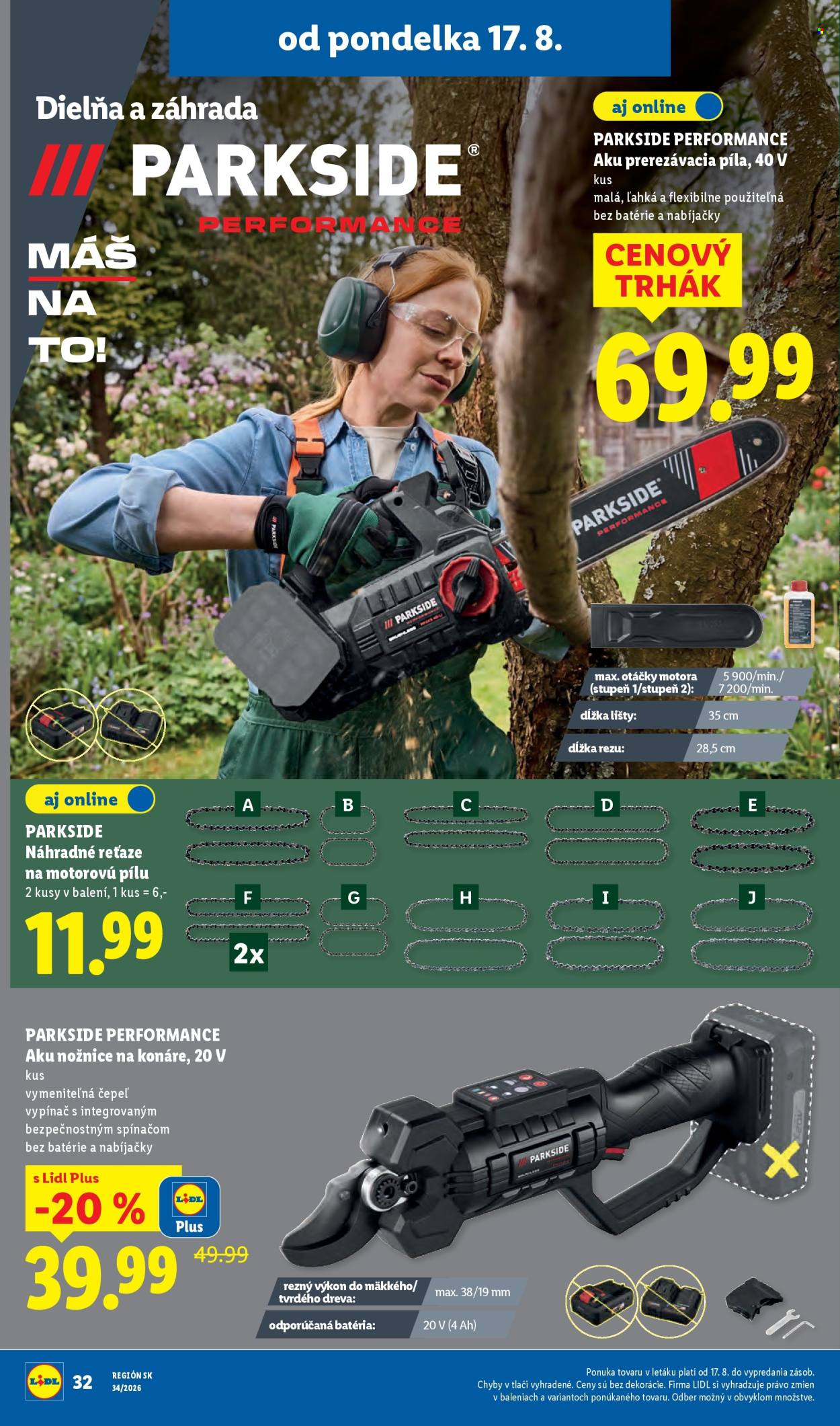 Leták Lidl - 17.8.2026 - 23.8.2026. Strana 46