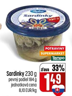Sardinky 230 g