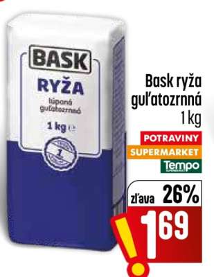 Bask ryža guľatozrnná 1 kg