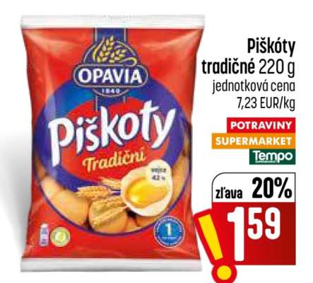 Piškoty tradičné 220 g