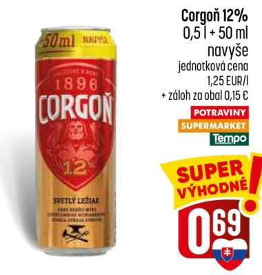 Corgoň 12% 0,5 l + 50 ml