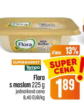 Flora s maslom 225 g