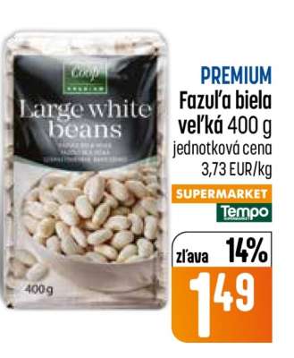 Fazuľa biela veľká 400 g
