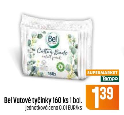Bel vatové tyčinky 160 ks 1 bal.