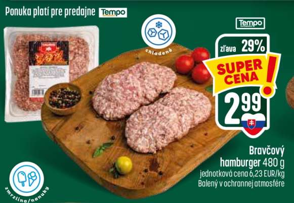 Bravčový hamburger 480 g