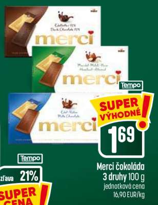 Merci čokoláda