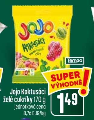 Jojo Kaktusáci želé cukríky