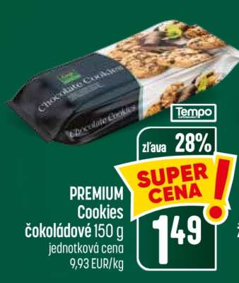PREMIUM Cookies čokoládové 150 g