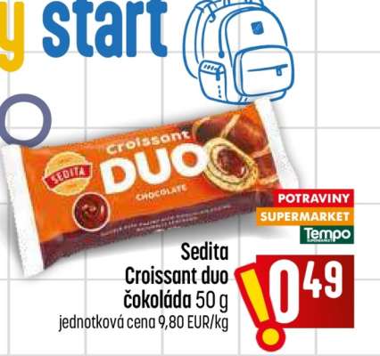 Sedita Croissant duo čokoláda 50 g