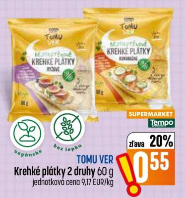 TOMU VER Křehké plátky 2 druhy 60 g