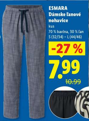 ESMARA Dámske ľanové nohavice