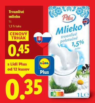 Trvanlivé mlieko