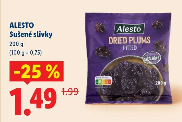 ALESTO Sušené slivky