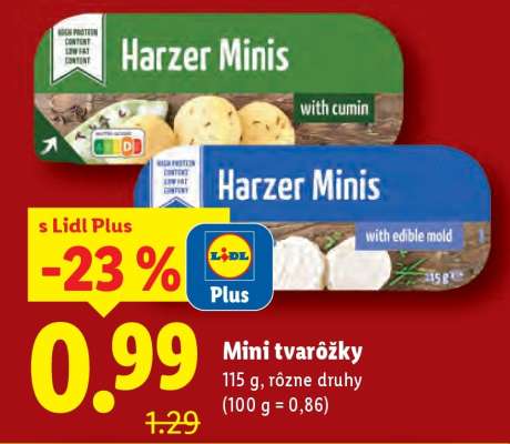 Mini tvarôžky