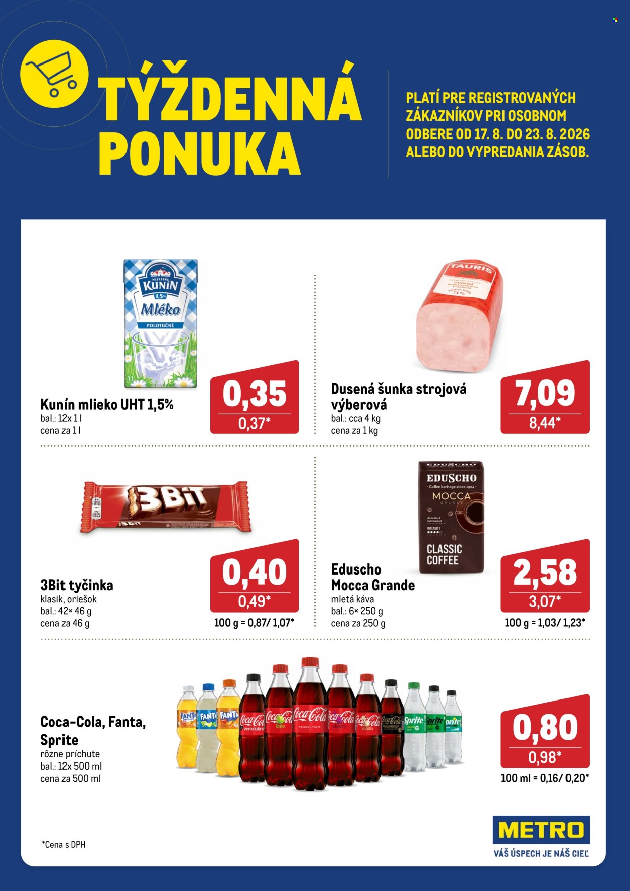 Leták Metro - 17.8.2026 - 23.8.2026. Strana 1