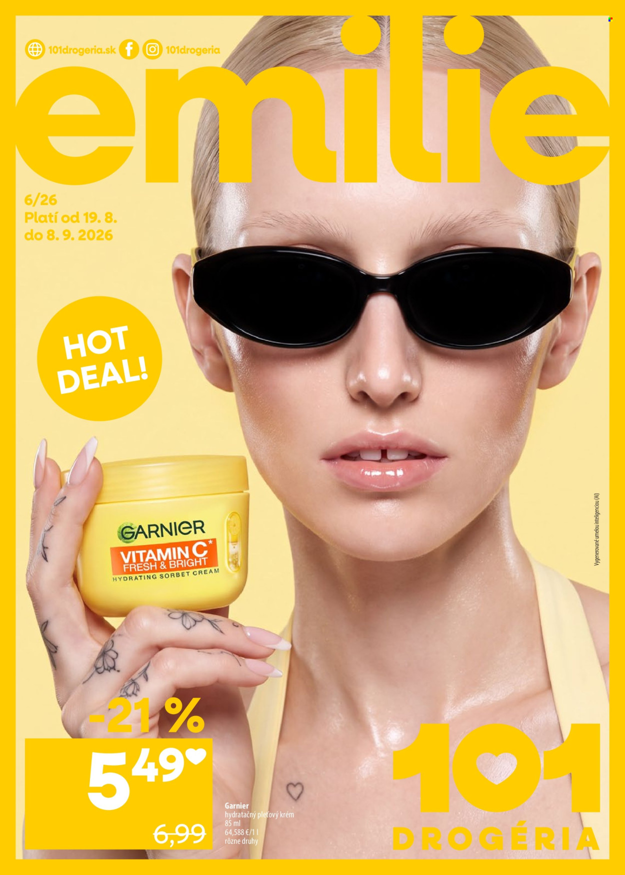 Leták 101 Drogerie - 19.8.2026 - 8.9.2026. Strana 1