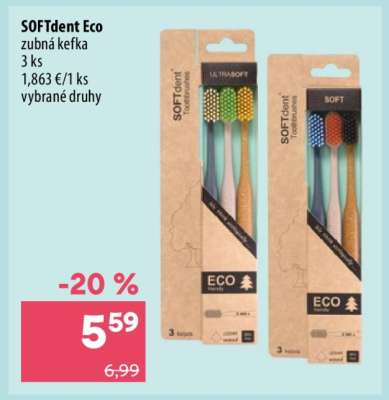 SOFTdent Eco zubná kefka