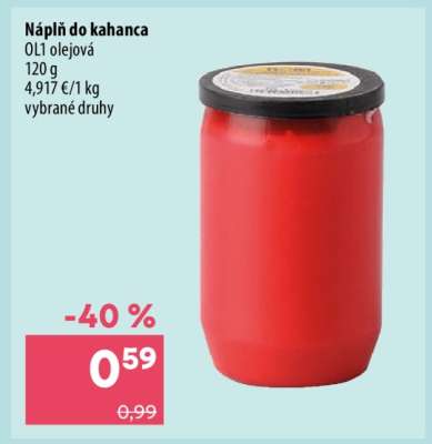 Náplň do kahanca