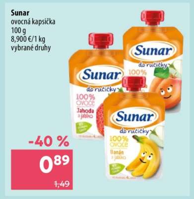 Sunar ovocná kapsička
