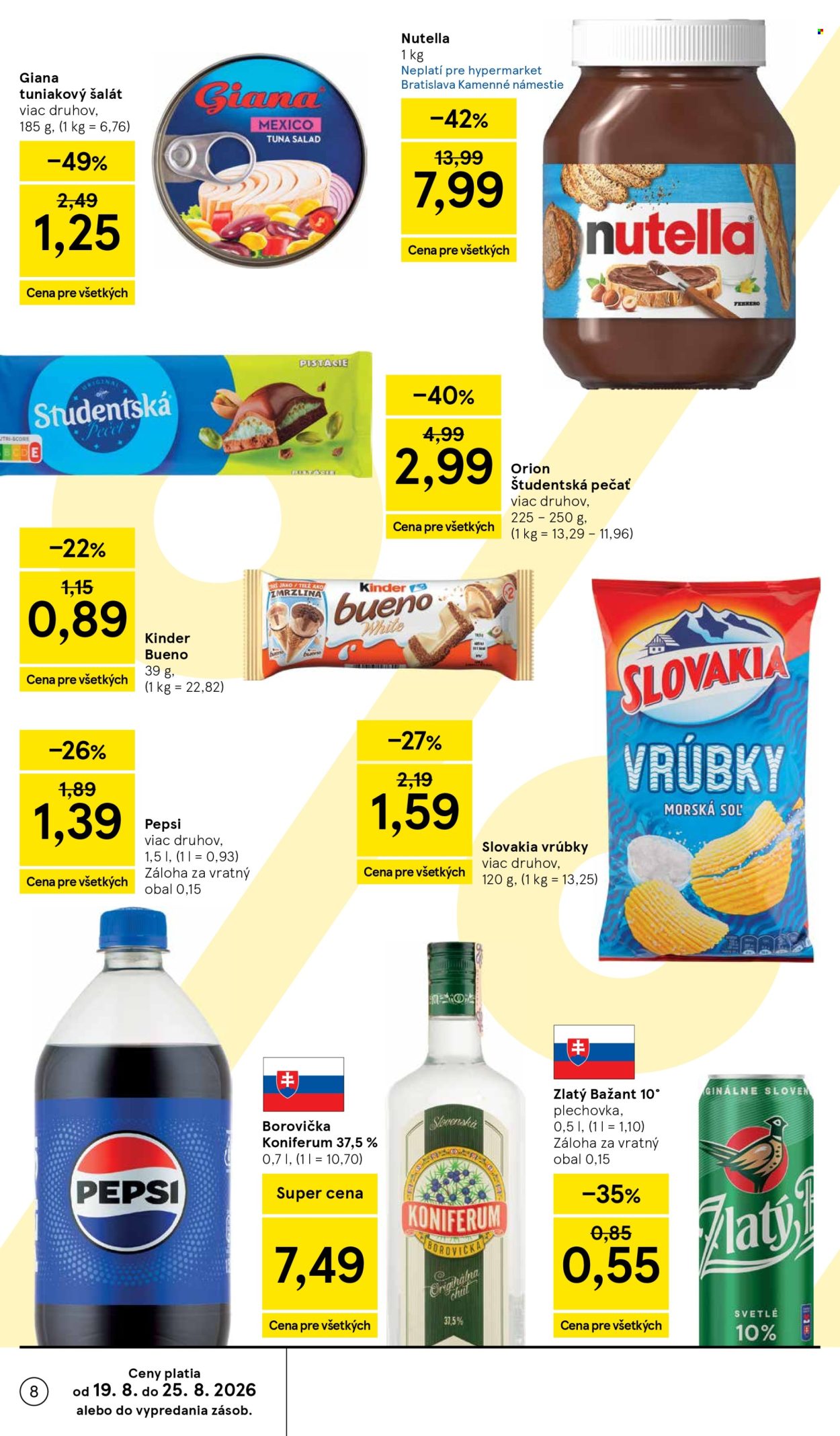 Leták TESCO - 19.8.2026 - 25.8.2026. Strana 8