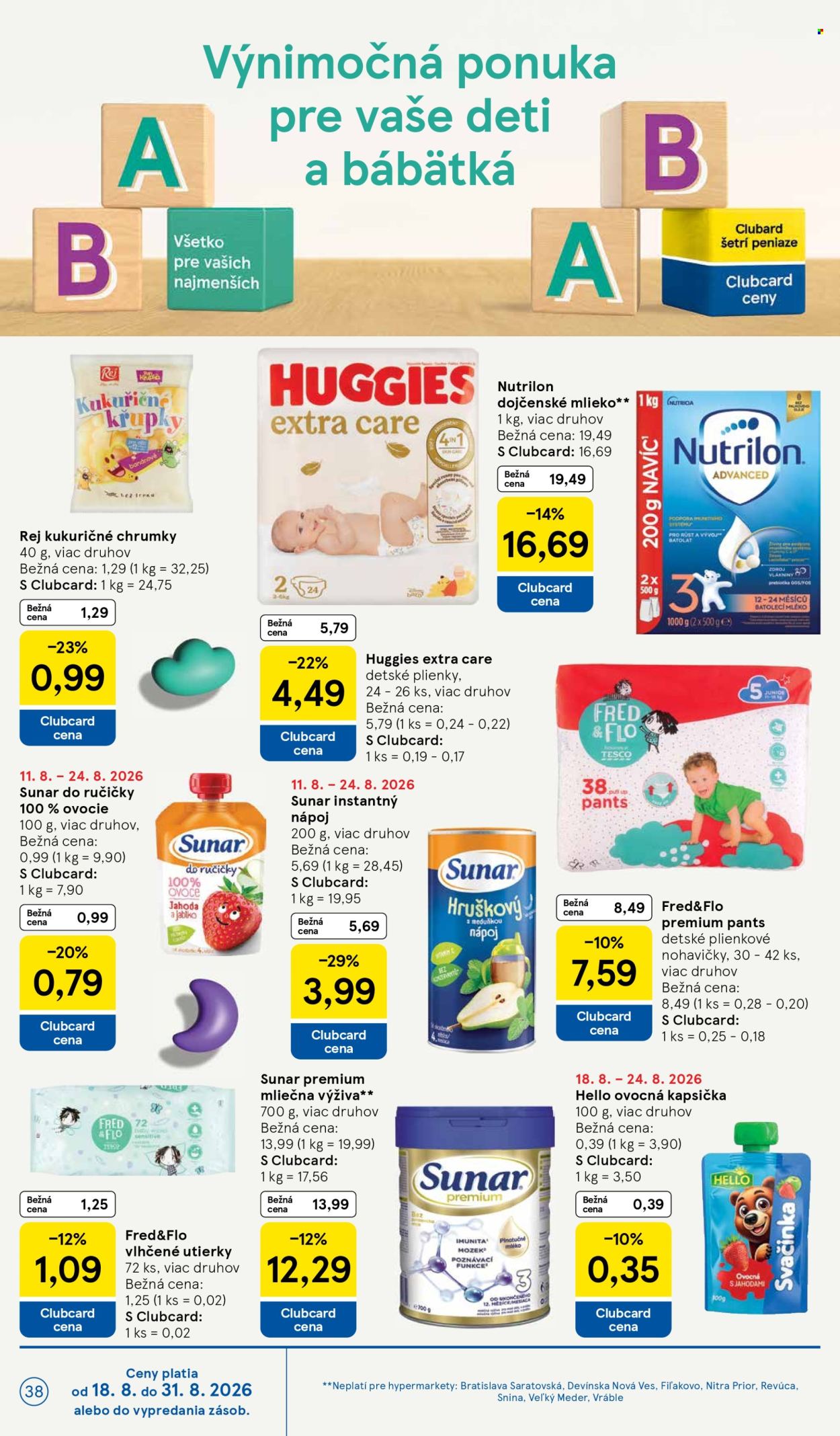 Leták TESCO - 19.8.2026 - 25.8.2026. Strana 38