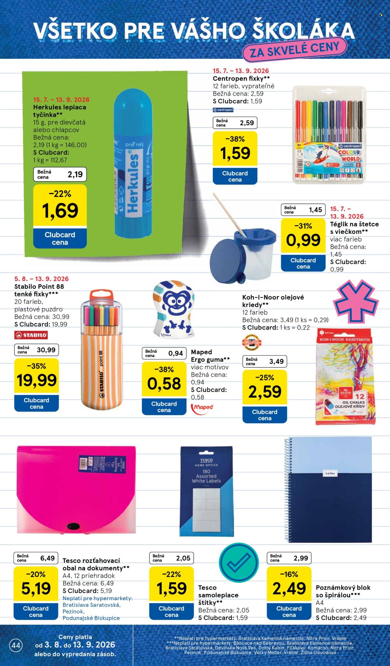 Leták TESCO - 19.8.2026 - 25.8.2026. Strana 44
