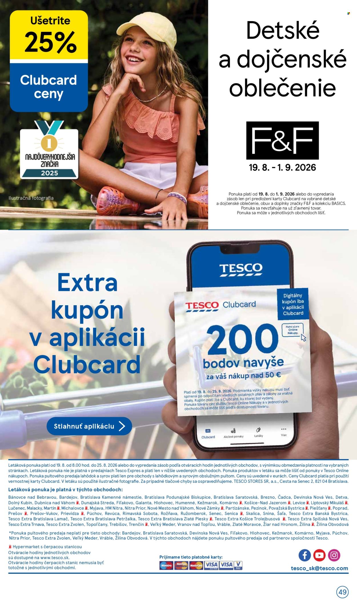 Leták TESCO - 19.8.2026 - 25.8.2026. Strana 49