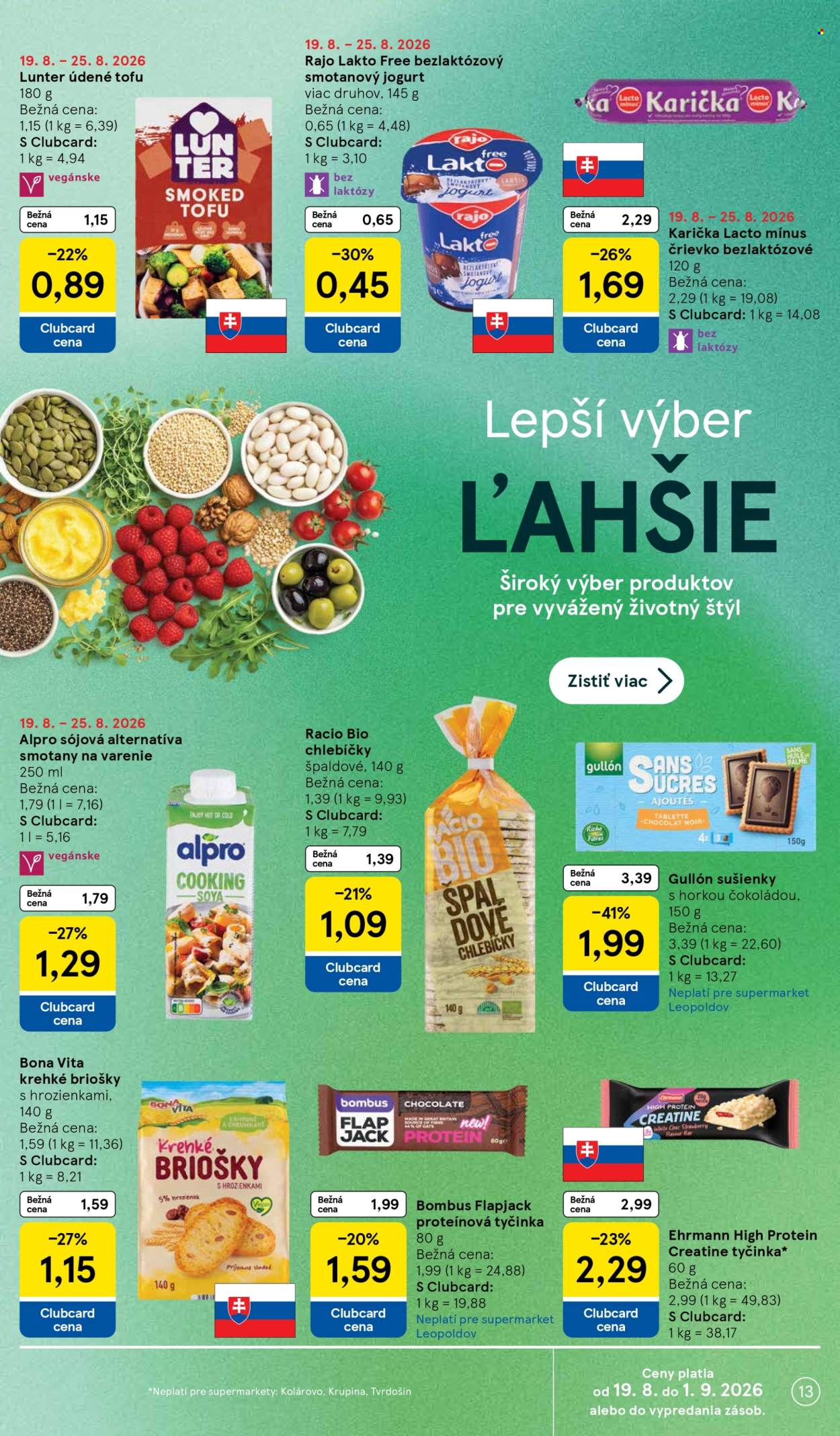 Leták TESCO supermarket - 19.8.2026 - 25.8.2026. Strana 13